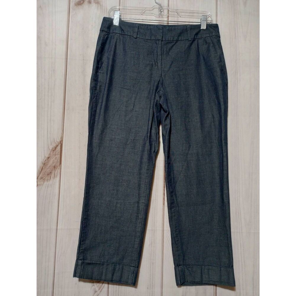Ann Taylor Pants Ladies 4 Blue Cropped Light Weight